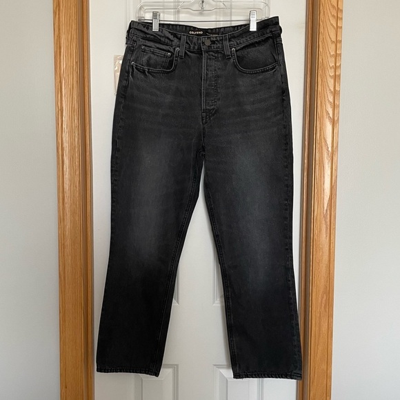 GRLFRND Karolina High Rise Straight Crop Jeans in Black Size 31 - Picture 2 of 15